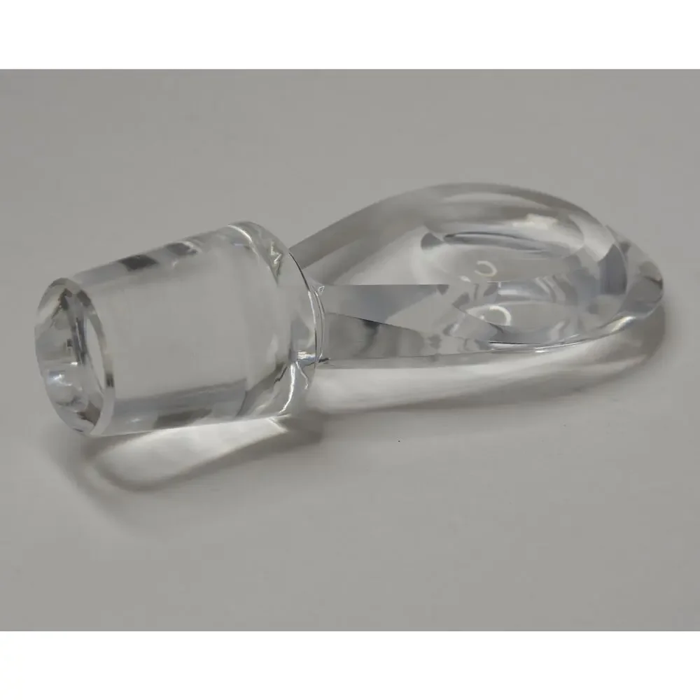 1950 Donald Pollard STEUBEN Blown Glass spiral Neck DECANTER with Moon Stopper